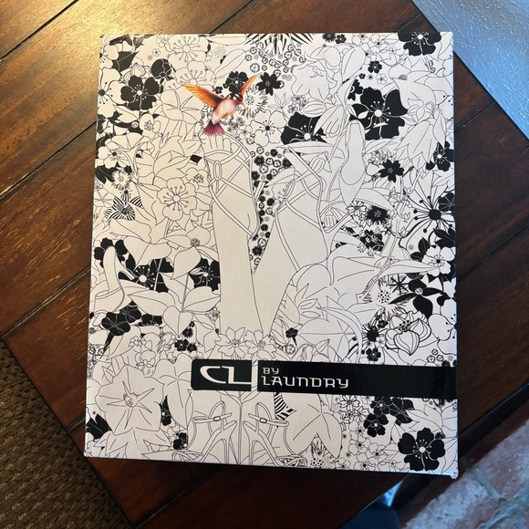 Black above ankle boots, CL by Laundry, size 7.5. Cloth suede like material. - Picture 7 of 10